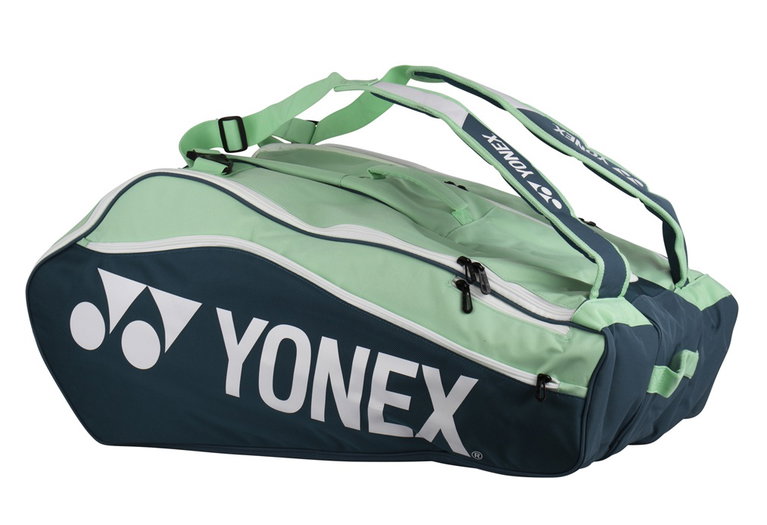 Yonex Racketbag Club Line (Schlägertasche, 3 Hauptfächer) 2025 petrol/mintgrün 12er
